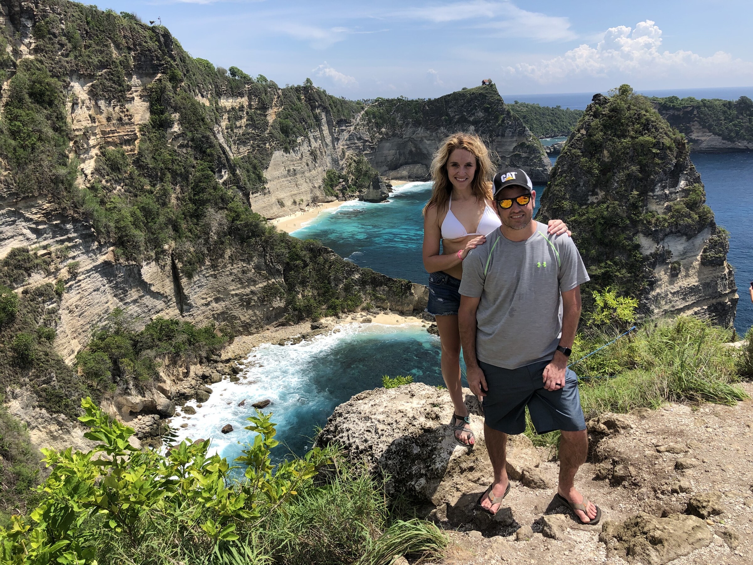 Jonathan and Audriana on the Bali coast